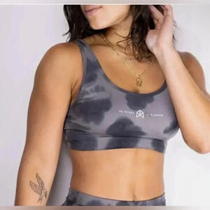Rawgear Women's Size Small Pullover Activewear Gym Sports Bra in Dark Gray Camo